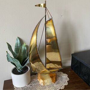 1970’s Mario Jason Mid-Century Elegant Sailboat Vintage  Sculpture